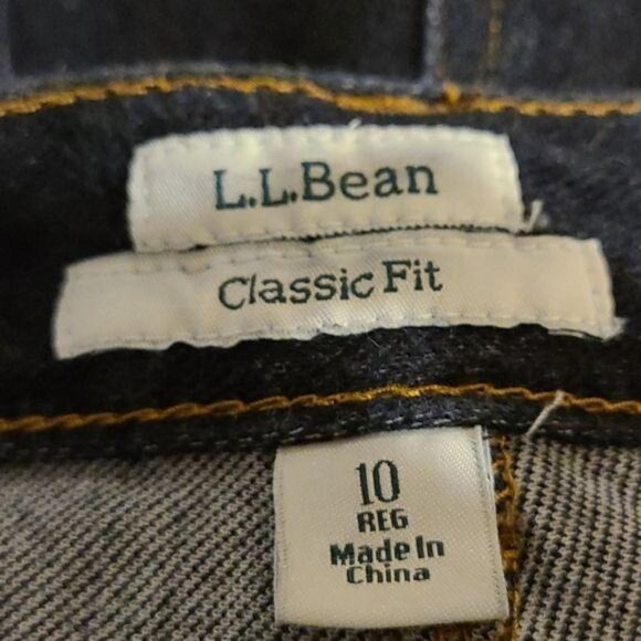 LL Bean Classic Fit Size 10R Jeans - Picture 4 of 5